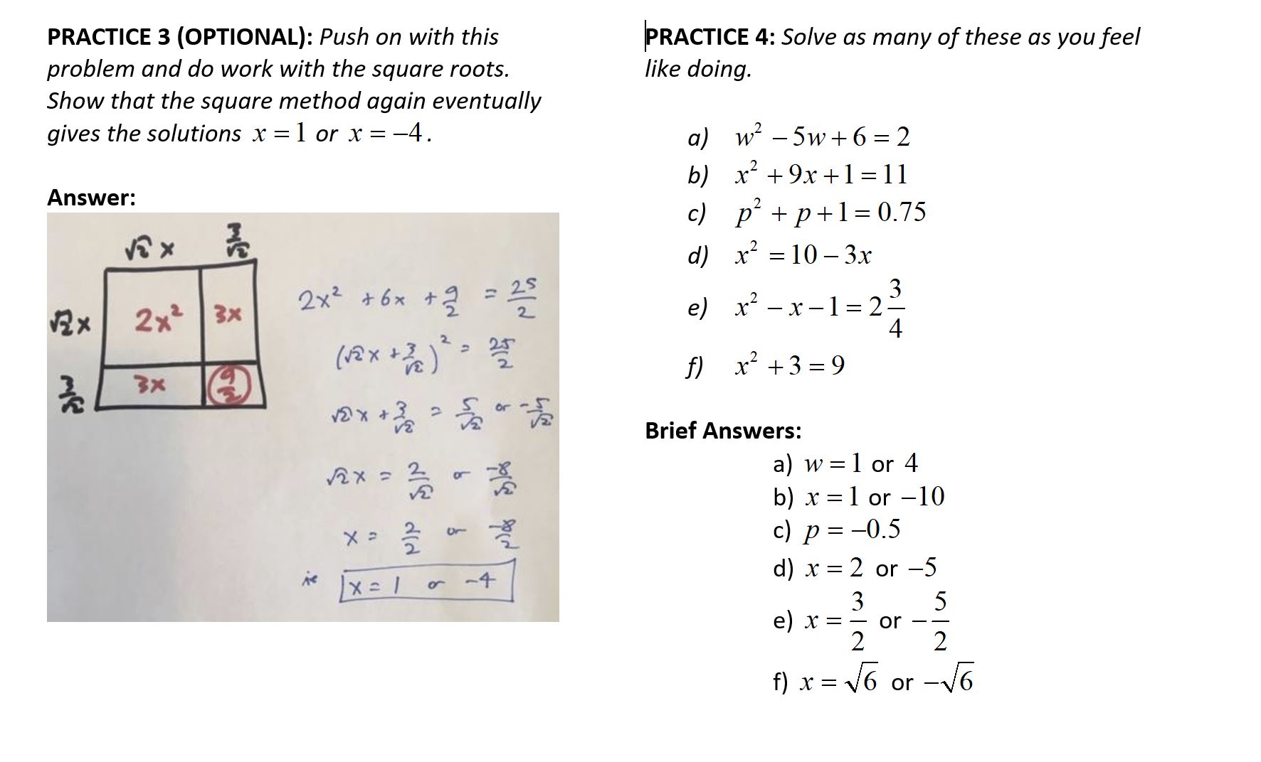 1 3 Solving Equations By The Quadrus Method Levels 4 5 6 Victory G Day Math